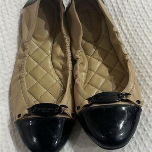 Michael Kors Tan and Black Women's Loafers